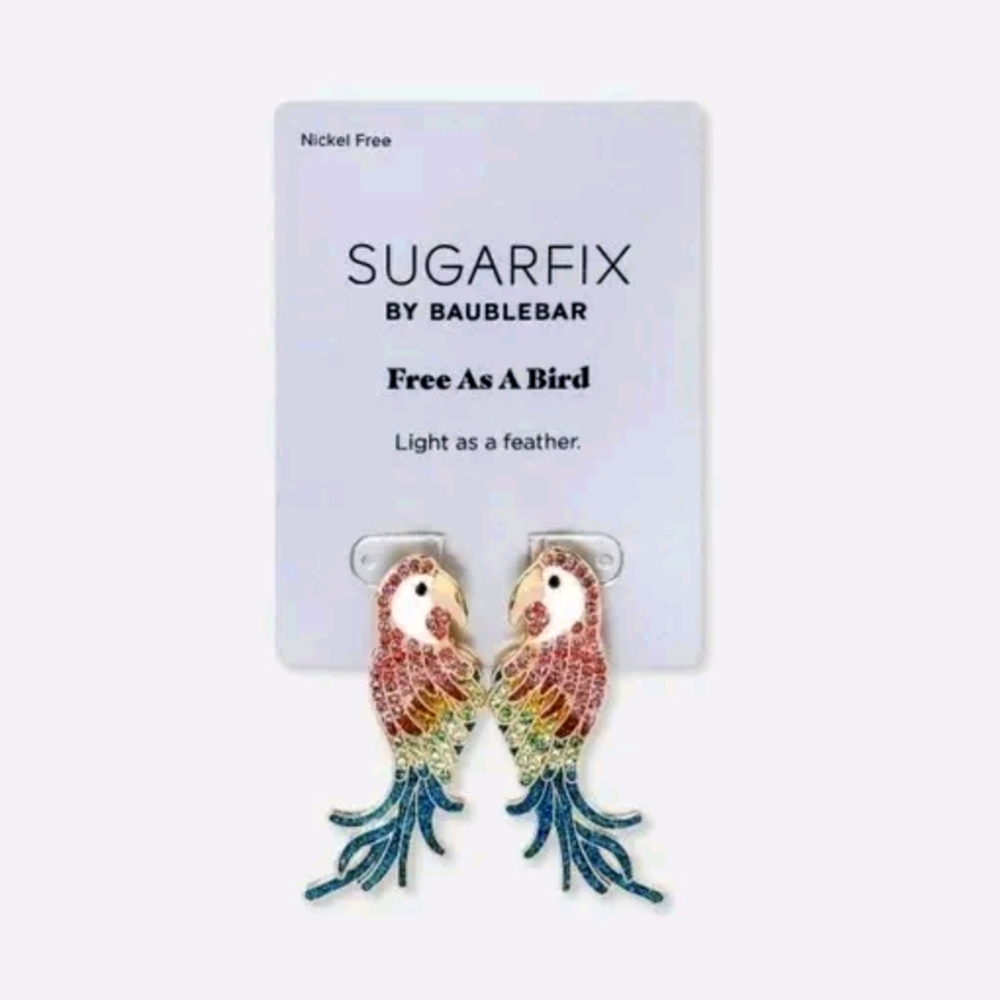 SugarFix by Baublebar Free As a bird Goldtone Earrings - Picture 2 of 3